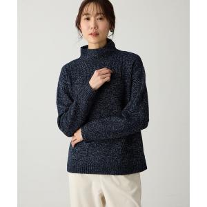 ニット セーター メランジボトルネックニット レディース