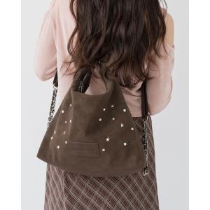 ショルダーバッグ バッグ 3wayスウェードライクスタッズバッグ/リュック/ナップサック/ショルダーバッグ レディース