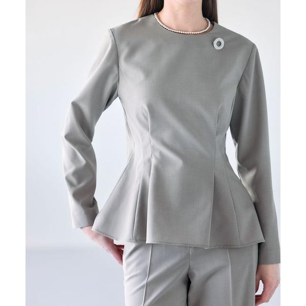 ブラウス シャツ ウォッシャブルペプラムブラウス「CLEAN MOTION」 レディース