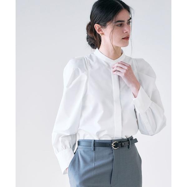 ブラウス シャツ コンフォータブルタックフォルムブラウス レディース