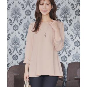 ブラウス シャツ スカラップ襟チュニック レディース