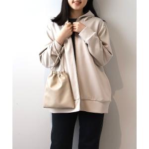 パーカー 「L〜6L 大きいサイズ」ダンボールニットミドル丈パーカー レディース