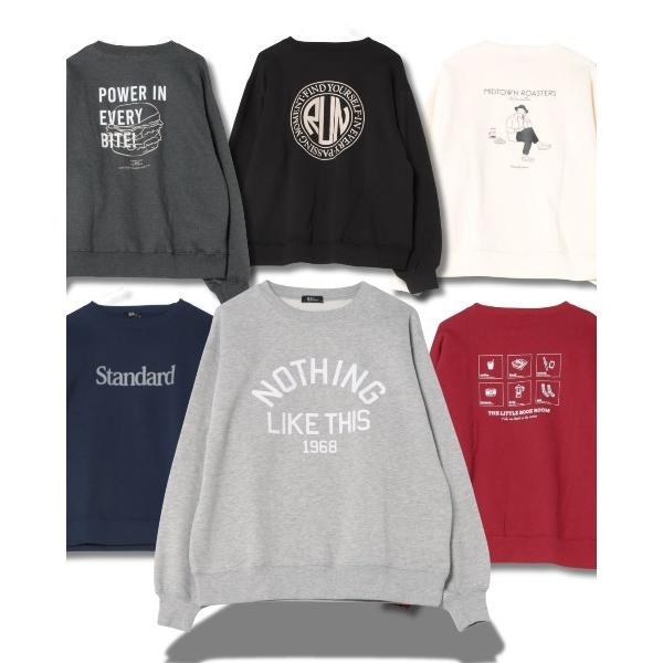 トレーナー スウェット 「REAL STANDARD」TC裏起毛 ヴィンテージライク ラインリブ ク...