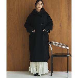 コート アウター フードガウンロングコート レディース