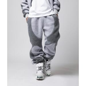 パンツ VANQUISH / ヴァンキッシュ Sans Serif ロゴ ジップアップ ボアパンツ メンズ レディース