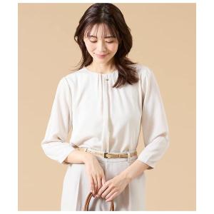 tシャツ TR天竺＆ストレッチデシン ドッキングブラウス レディース