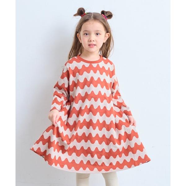 ワンピース ソウガラジャガードワンピース キッズ 子供服 女の子