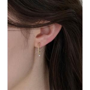 イヤリング 「痛くないシリーズ/金属アレルギー対応」ミルキースパークライトフィットイヤリング/ニッケルフリー/星 レディース