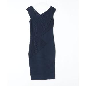 「Tadashi Shoji  」 ノースリーブワンピース XX-SMALL ネイビー レディース