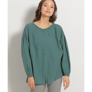 「niko and...」 長袖ブラウス MEDIUM グリーン レディース