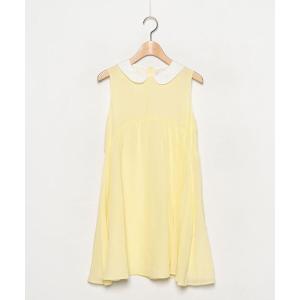 「FENDI」 ノースリーブワンピース - イエロー レディース
