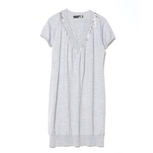 「Love Moschino」 ニットワンピース 8 グレー レディース