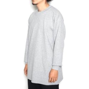 「乱痴気」 長袖Tシャツ M グレー メンズ