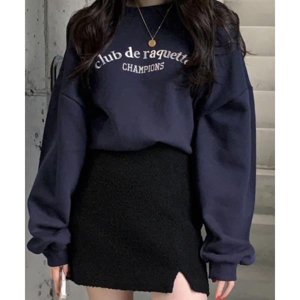 「LAC-VERT」 スウェットカットソー FREE ネイビー レディース