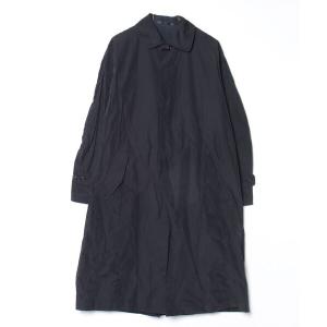 「ato」 ステンカラーコート 44 ブラック メンズ