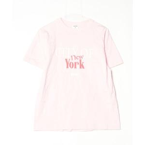 「coen」 半袖Tシャツ「Rock Stanleyコラボ」 M ピンク レディース