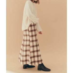 「titivate」 ロングスカート S ライトブラウン レディース