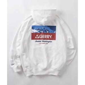 パーカー 「70」「GERRY/ジェリー」ワンポイントロゴ 裏毛 バックプリント プルパーカー メンズ レディース