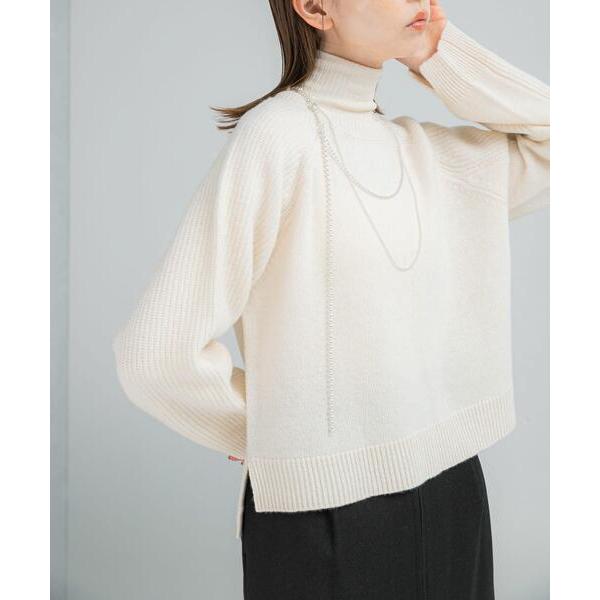 ニット セーター スーパーファインラムズウールショートニット レディース