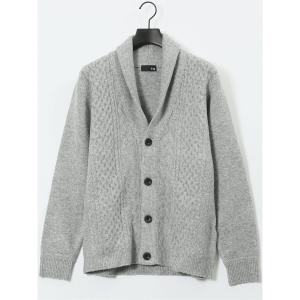 カーディガン 「ストレッチ ハンドウォッシャブル」タカキュー ショール ニットカーディガン メンズ