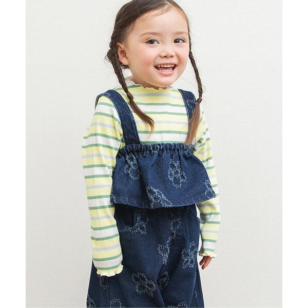 フラワーデニムビスチェ キッズ 子供服 女の子