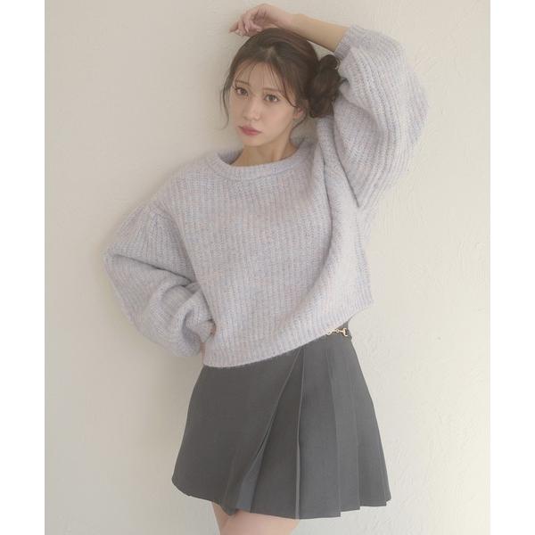 ニット セーター sequin glitter volume knit / スパンコールラメボリュー...