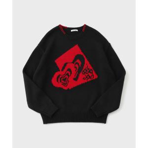 セーター ニット J ビッグモチーフ ヘビーニット メンズ レディース