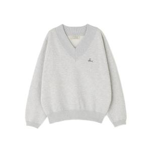 ニット セーター JJMERCER  (ジェイジェイマーサー) 別注Ｖネックバックロゴニット レディース
