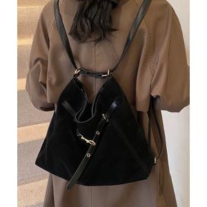 ショルダーバッグ バッグ レトロ スエード 2WAY ショルダー バックパックバッグ レディース メンズ