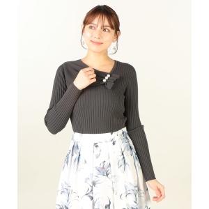 「LAISSE PASSE」 長袖ニット MEDIUM グレー レディース