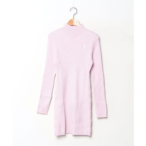 「LILY BROWN」 ニットワンピース「KANGOLコラボ」 FREE ピンク レディース