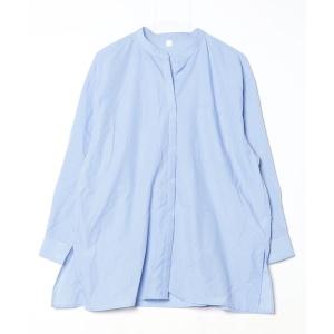 「GLOBAL WORK」 長袖ブラウス S ブルー レディース