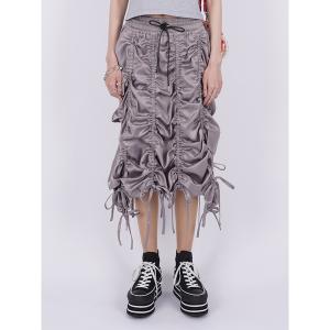 「PAMEO POSE」 スカート FREE グレー レディース