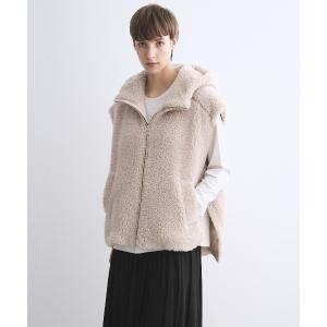 「three dots」 ベスト SMALL ベージュ レディース