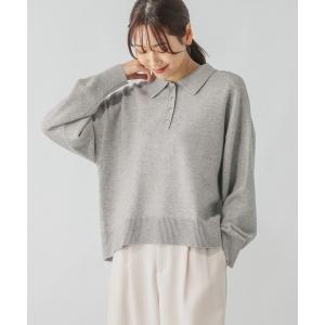 「GLOBAL WORK」 長袖ニット MEDIUM 杢グレー レディース