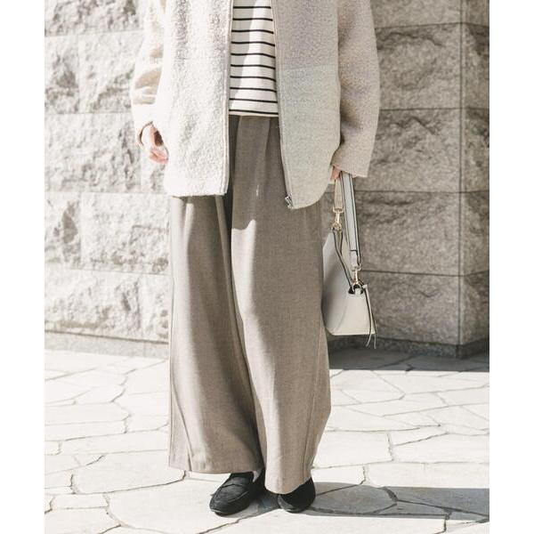 パンツ ウールライクイージーパンツ レディース
