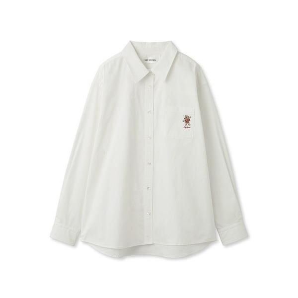 「LILY BROWN」 長袖シャツ ONE SIZE ホワイト レディース