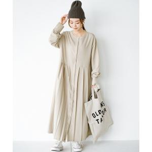 「haco!」 長袖ワンピース 1 ベージュ レディース