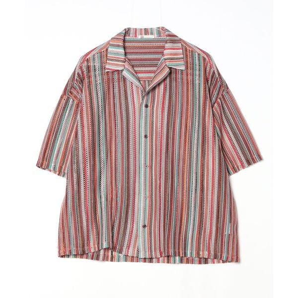 「Java」 半袖シャツ LARGE ブラウン メンズ