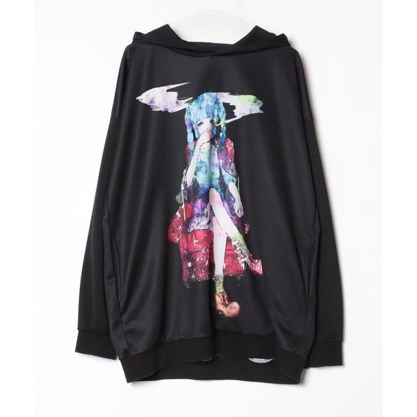 「ankoROCK」 プルオーバーパーカー FREE ブラック レディース