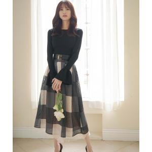 「emiriawiz」 フレアスカート MEDIUM グレー レディース