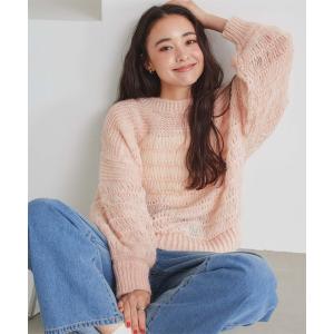 「titivate」 長袖ニット FREE ピンク レディース