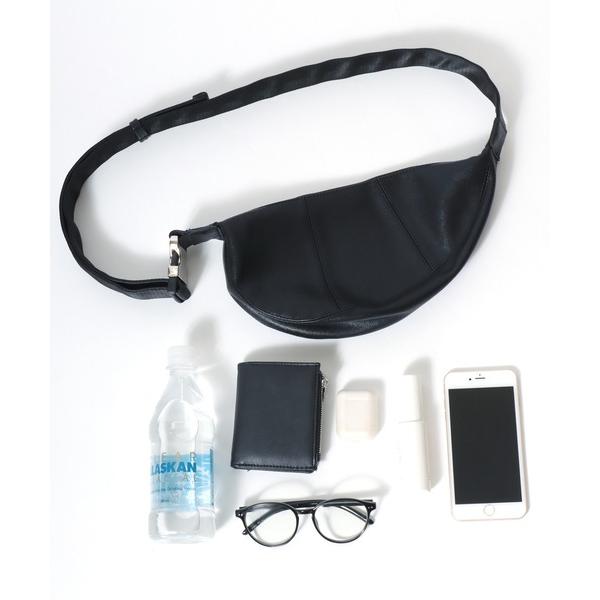 ショルダーバッグ フェイクレザー ハーフムーン ラウンドミニショルダーバッグ/合皮/ユニセックス メ...