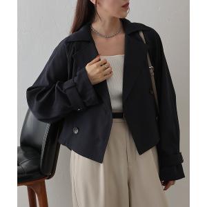 トレンチコート コート ショートトレンチコート レディース