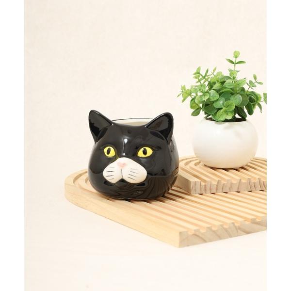 インテリア キャットセラミック　フラワーポット　Ｓ