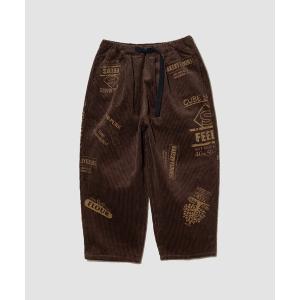 パンツ CUBE SUGAR/キューブシュガー　6Wコーデュロイ プリントパンツ レディース