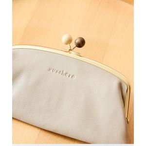 財布 本革 がま口 長財布 スリム 薄マチ ズッケロ レディース