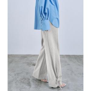 パンツ 「Re」ribbon sweat pants レディース