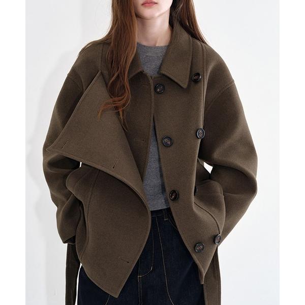 コート アウター ダブルブレスト オフセンター ショートコート FD25W149「Fano Stud...