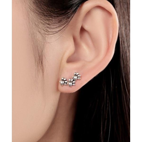 ピアス 「Bz」キャット肉球モチーフペアピアス 猫(MA/EKW133) レディース メンズ